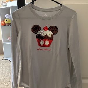 Disneyland reversible Mickey cupcake sequin shirt